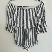 Audrey 3+1 | off the shoulder smocked romper