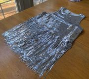 Revolve Sequin Top Endless Rose Silver, Size S