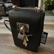 DKNY black and gold Elissa crossbody, New With Tags