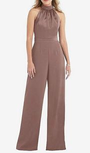 NWT  Sienna High-Neck Open-Back Jumpsuit Size 6