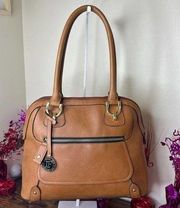 LONDON FOG Caramel Brown Satchel