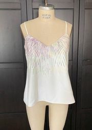 Marie Oliver White Colorful Tank Top