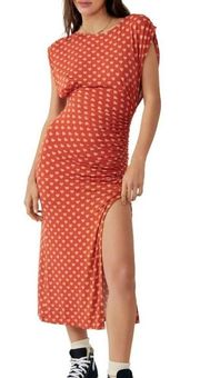 Lakeside Heart Print Midi Dress, Size XL, New with Tag, MSRP $148