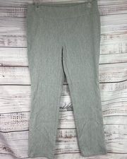 Van Heusen Pull On Ankle Pant Women 4 Stretch Extensible Gray Mid Rise 28 x 25.5