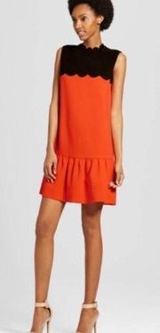 Victoria Beckham for Target Scalloped Dress Black