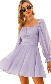 Boho Lavender Purple Sundress  Boutique Easter Spring Dress XS - Small