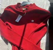 Brand new red Pacsun half zip up