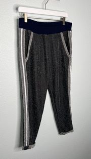 Hei Hei Black Speckled Cuffed Varsity Joggers