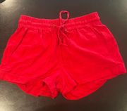 Bright Red Shorts