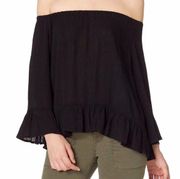 Sanctuary Black Off the Shoulder Top