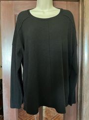 H by Bordeaux Black Ladies Size Medium Long Sleeve Top