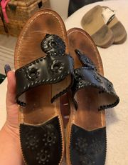 Jack Rogers Black Sandals