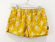 Patagonia  barely baggie shorts size xs mustard floral