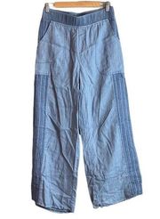 XCVI chambray wide leg pant