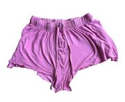 PrettyLittleThing Pink Pajama Shorts Small