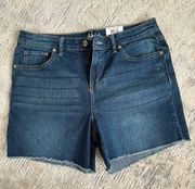 NWT-  Fray Hem Shorts Size 10