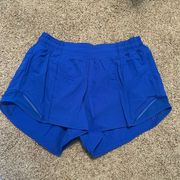 Lulu Lemon shorts - Royal blue, 4”, low-waisted