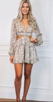 Long Sleeve Cut Out Romper