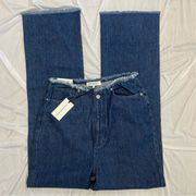 We wore what X Revolve Women’s blue Jeans Frayed Waist High Rise Size 29