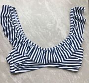 [Vineyard Vines for Target] Striped Ruffle Bikini Top