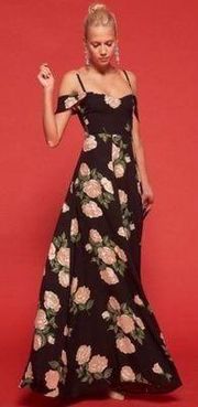 Dress Poppy Floral Off-The-Shoulder Maxi Wedding Venus 4 GUC