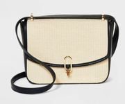 Small Woven Straw Crossbody Bag 