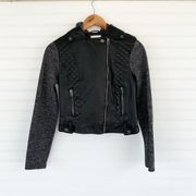 Bongo black leather jacket