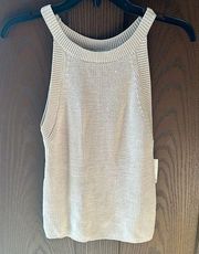 NWT  Halter Tank Oatmeal Size M