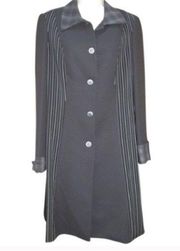 NWOT Alberto Makali  Black Long Dress Coat