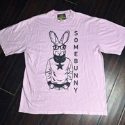 Crewneck tee shirt 100%cotton unisex bunny design casual modern summer