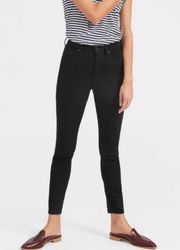 Everlane Black High Waisted Skinny Ankle Cropped Jeans Size 27