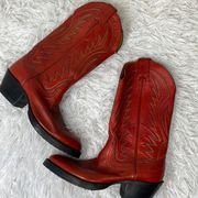Nocana Leather Vintage Cowgirl Boots made in Spain 6 with new vibram soles
