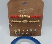 NWT Arizona Jean 2 Bracelet and 6 Earrings