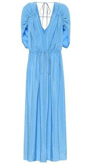 Monica silk-blend maxi dress size 38/US 4