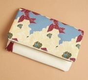 Rachel Pally Bloom Floral Reversible Vegan Clutch White NEW