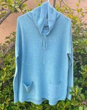 Akini | Anthropologie Pale Blue Colored Ribbed Long Sleeve Knit Sweater L