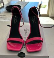 “” Katsia Strappy Heels In Barbie Pink