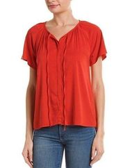 Michael Stars red peasant top. Runs like a small. New