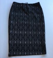 BOBEAU Geometric Print Pencil Skirt Midi Size‎ S