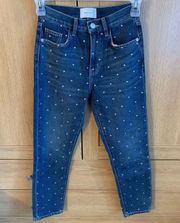 Current Elliot The Vintage Studded Jeans Size 25