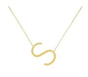 Savvy Cie initial letter “S” necklace