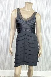 Petite Black Sleeveless Party Dress 10