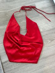 Silk Halter Top