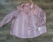 Ophelia Roe Pullover Blouse Size 3X New