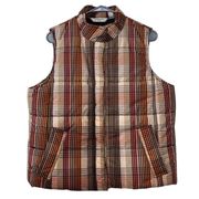 Liz Claiborne Plaid Vest(Size Large Petite)