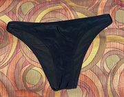 NWOT  black cheeky swim bottoms