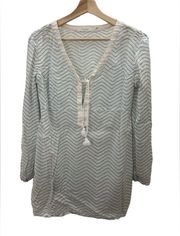 EUC Athleta Palm Springs Chevron Kimssa Swim Coverup Tunic Size Small