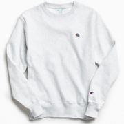 Champion reverse weave light grey crewneck