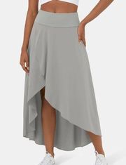 NWT HALARA Breezeful High Waist High Low 2-in-1 Quick Dry Midi Skirt Size XS NEW