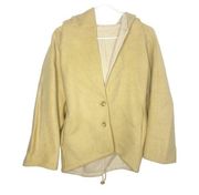 ASM ANNA Wool Coat mustard hooded Excellent condition